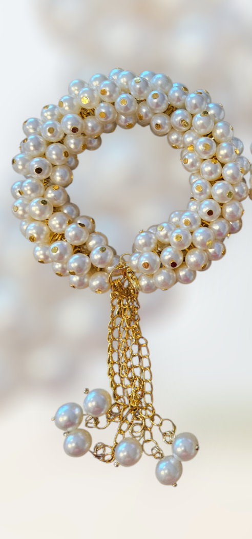 Pearl Gajra for Weddings, Eid, Mehndi