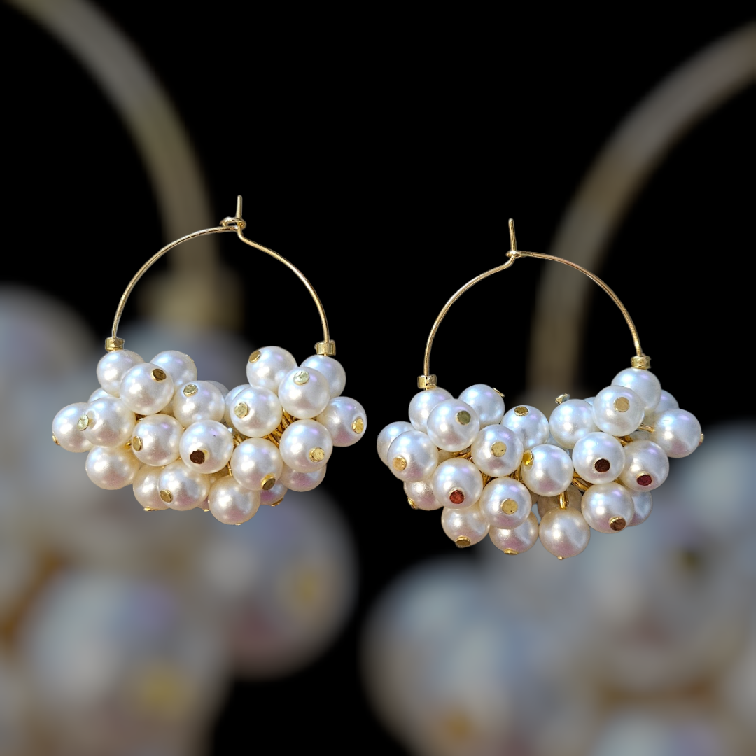 Pearl Earrings, Nikkah, Wedding, Mehndi, Eid