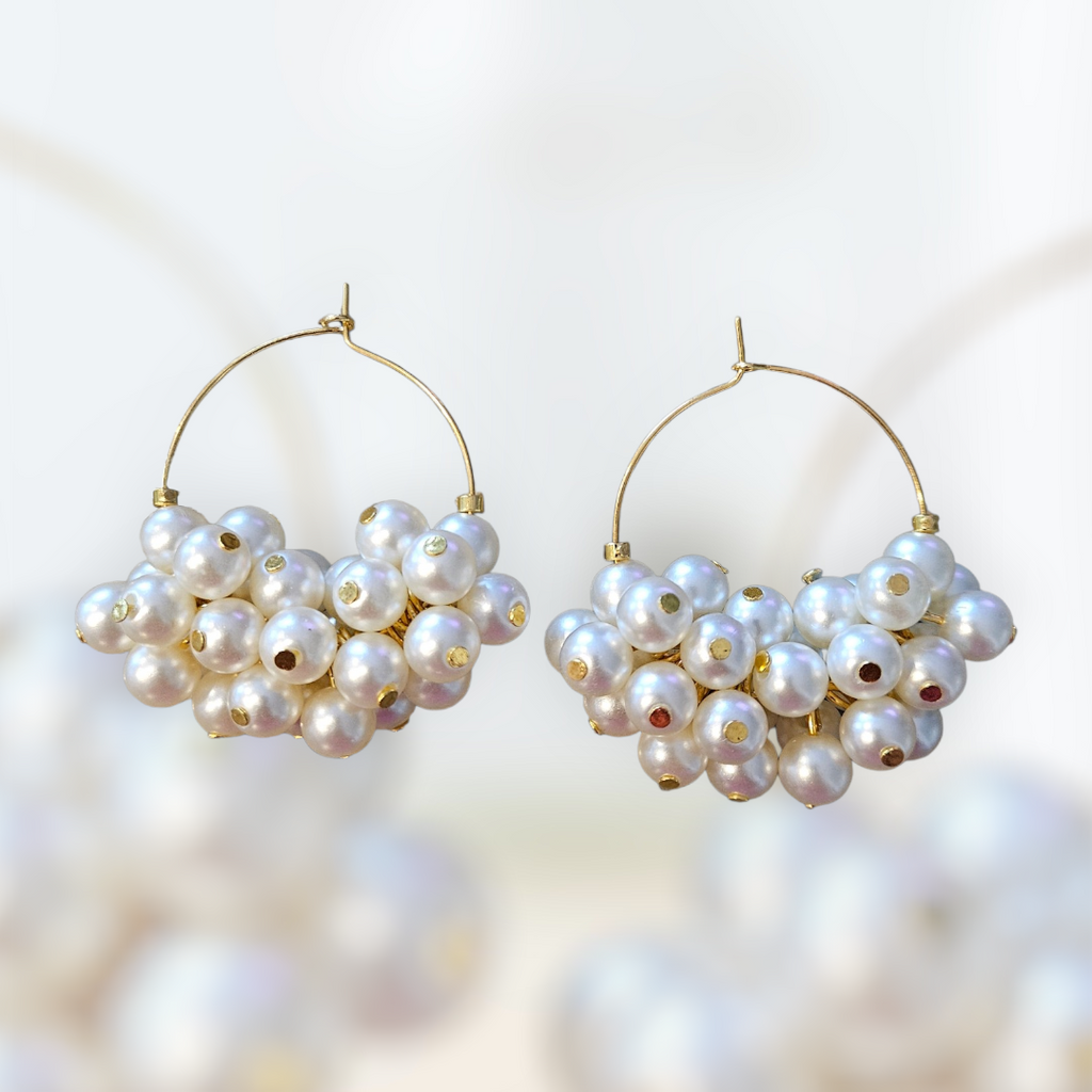 Pearl Earrings, Nikkah, Wedding, Mehndi, Eid