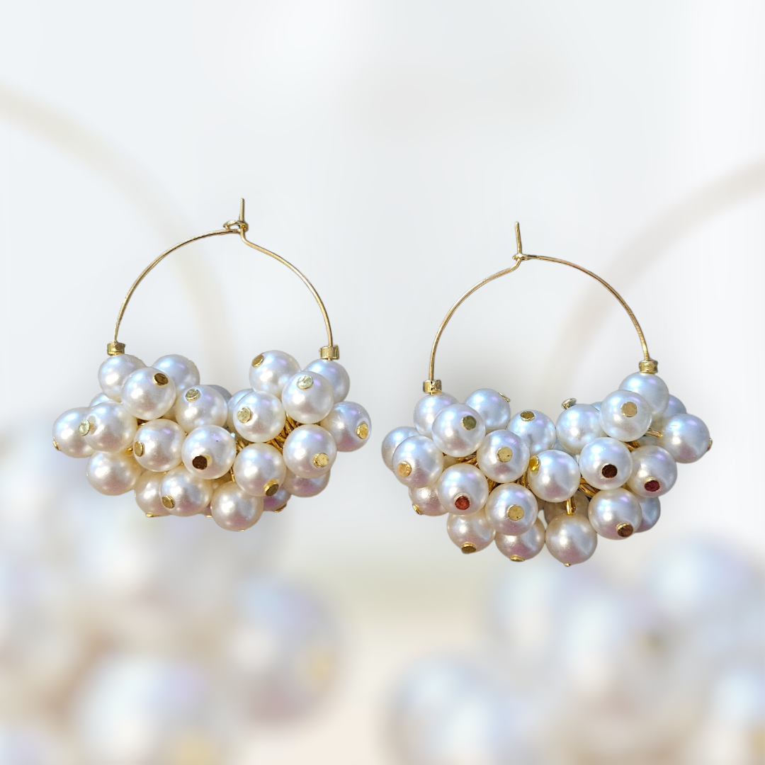 Pearl Earrings, Nikkah, Wedding, Mehndi, Eid